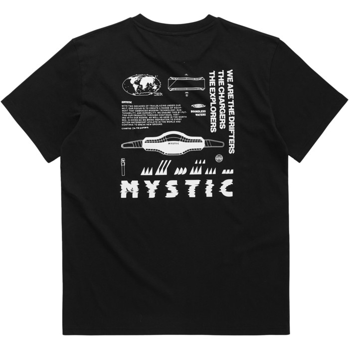 2023 Mystic Mnner Tactic Tee 35105.24004 - Black